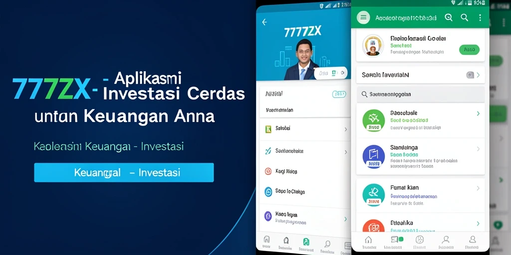 Tampilan antarmuka aplikasi 777ZX yang intuitif dan modern.