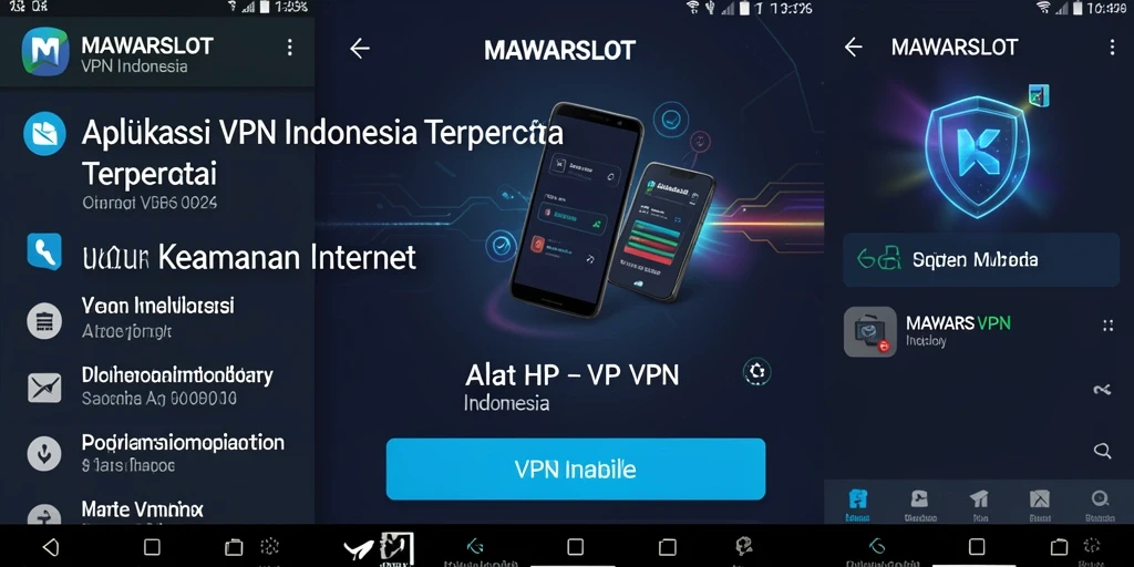 Tampilan antarmuka intuitif MAWARSLOT yang memudahkan penggunaan VPN.